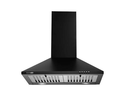 Blowhot Ariel Black Wall Mounted 60cm Chimney