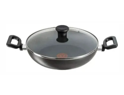 Tefal Kadai 24cm G Lid Greyish Black Delicia