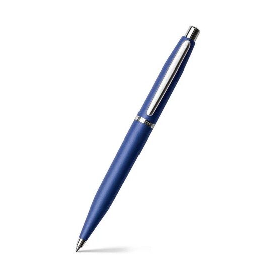 Sheaffer Pen VFM E9401 Neon Blue With Chrome Trim Ball Point - WP08106